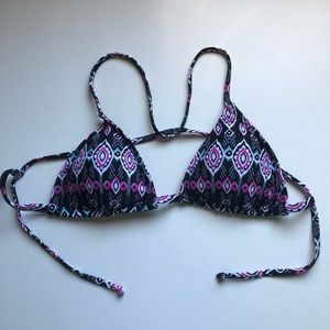 Hollister Printed Triangle Bikini Top